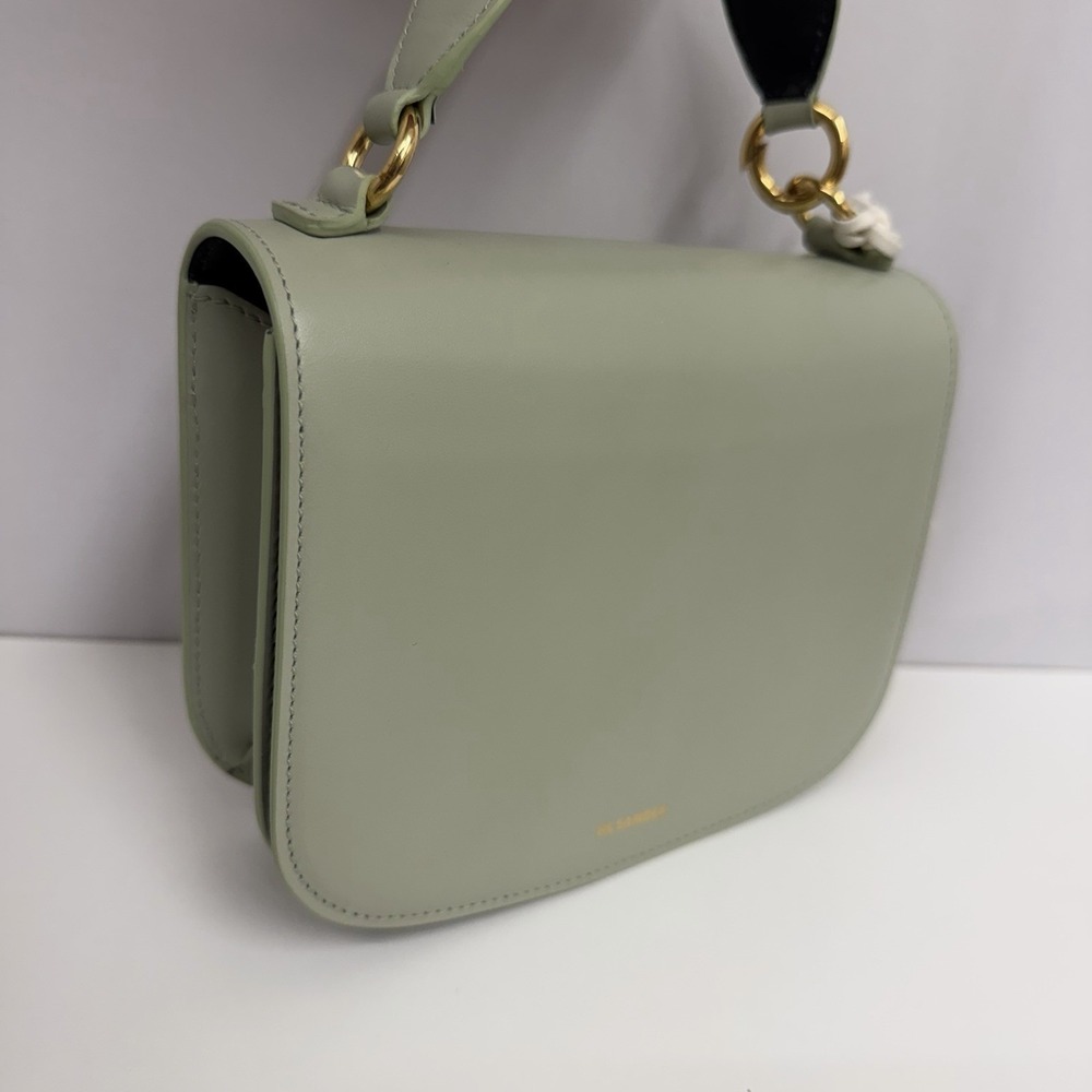 Jil Sander Leather Shouder Bag Seafoam Green NWT $1,590.00 Simple & Elegant - Picture 9 of 16